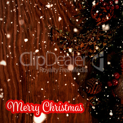 Composite image of white and red greeting card