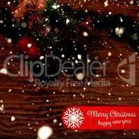 Composite image of banner merry christmas