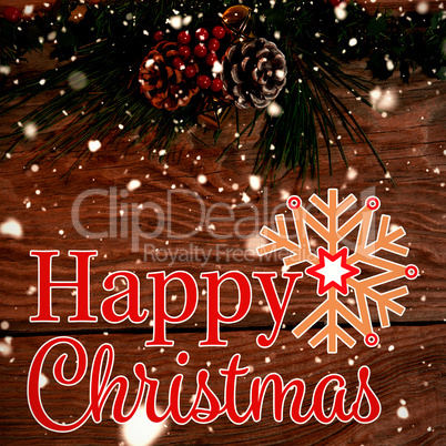 Composite image of christmas card