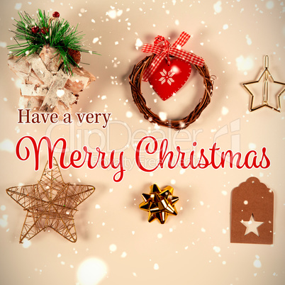 Composite image of christmas card