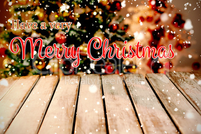 Composite image of christmas card