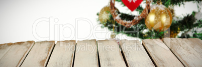 Composite image of wooden boards