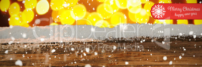 Composite image of banner merry christmas