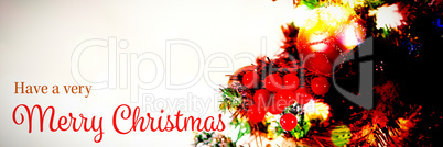 Composite image of christmas card