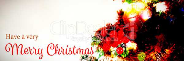 Composite image of christmas card