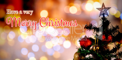 Composite image of christmas card