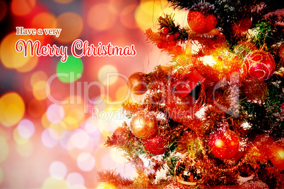 Composite image of christmas card