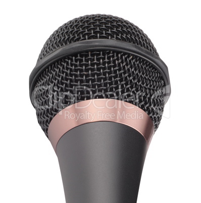 dynamic microphone isolated