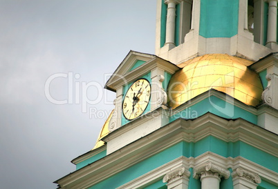 clock on chapel