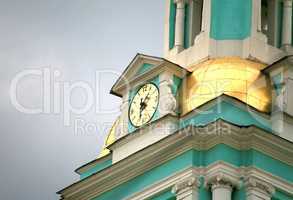clock on chapel