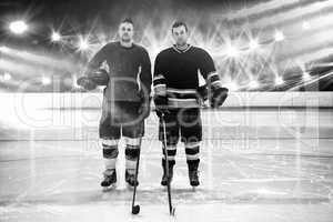 Composite image of hockey