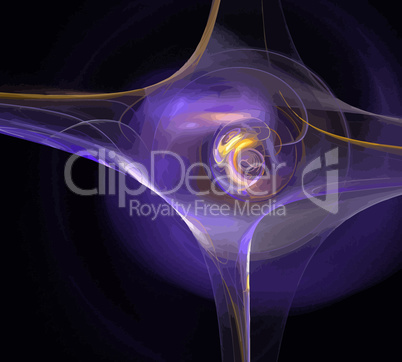 image of one Digital Fractal on Black Color image of one Digital Fractal on Black Color