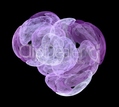 image of one Digital Fractal on Black Color image of one Digital Fractal on Black Color
