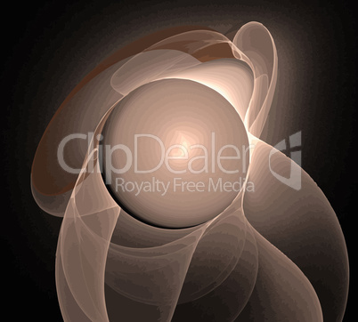 image of one Digital Fractal on Black Color image of one Digital Fractal on Black Color