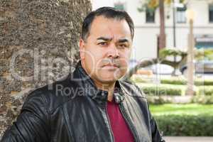 Headshot Portrait of Handsom Hispanic Man