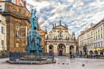 St Salvator Church and St Francis of Assisi Church near the monu