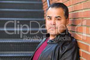 Headshot Portrait of Handsom Hispanic Man