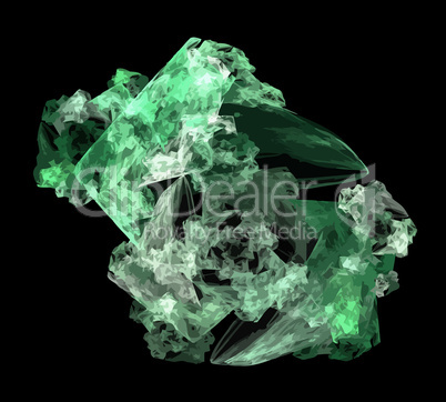 image of one Digital Fractal on Black Color image of one Digital Fractal on Black Color