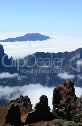 Pico de Bejenado und Cumbre vom Roque de los Muchachos, La Palma