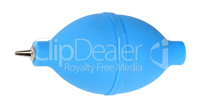 Blue Rubber Bulb Isolated