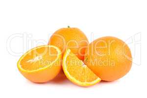 Orange isolated on white background. Healthy food.