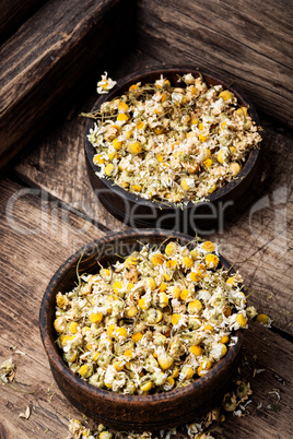 Dried chamomile buttons
