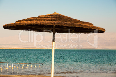 Beautiful coast of the Dead Sea .