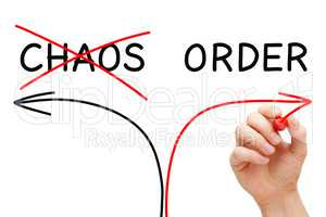 Order Or Chaos Arrows Concept