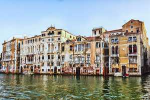Barbaro Palace and other venetian palaces in the San Marco distr