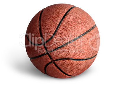 Old basketball ball