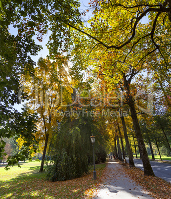 Baden-Baden, Lichtentaler Allee Spätsommer/Herbst