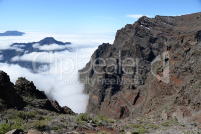 Pico de Bejenado vom Roque de los Muchachos, La Palma