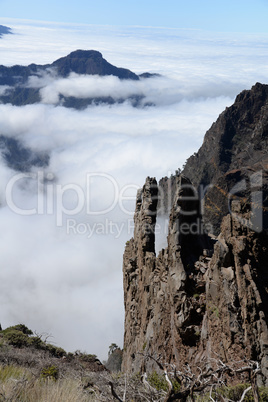 Pico de Bejenado vom Roque de los Muchachos, La Palma