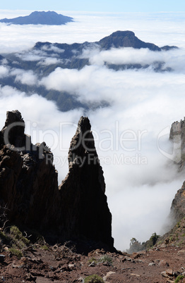 Pico de Bejenado vom Roque de los Muchachos, La Palma