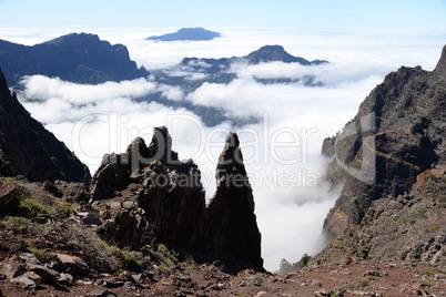 Pico de Bejenado vom Roque de los Muchachos, La Palma