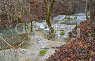 Bigar ponds in the form of cascade, Bigar creek, Kalna, Serbia