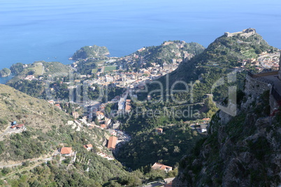 Aussicht von Castelmola auf Taormina