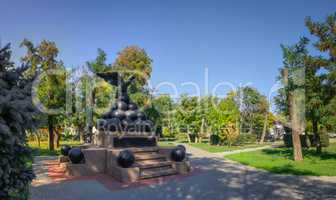Monument to the brigadier Gorich in Ochakov city, Ukraine