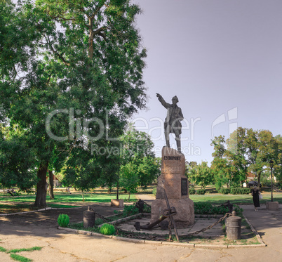 Monument to Alexander Suvorov in Ochakov city