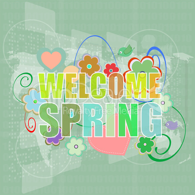 Welcome Spring Holiday Card