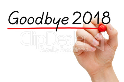 Goodbye Year 2018 Concept