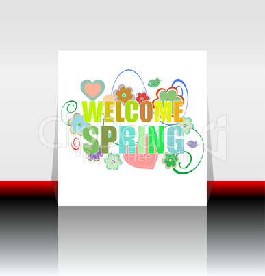 Welcome Spring Holiday Card