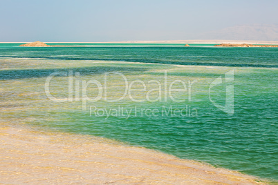 Beautiful coast of the Dead Sea .