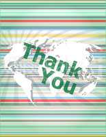 The word thank you on digital screen, social concept. concept of citation, info, testimonials, notice, textbox