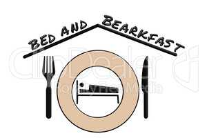3 D emblem for bed and breakfast business