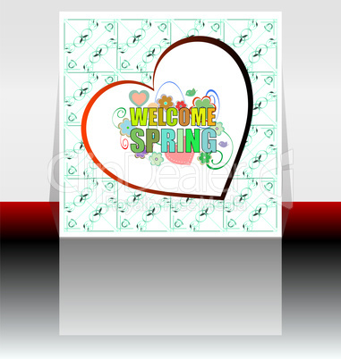 Welcome Spring Holiday Card