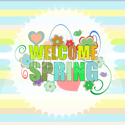 Welcome Spring Holiday Card