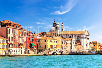 Gesuati Church in Venetian lagoon in Venice, Italy