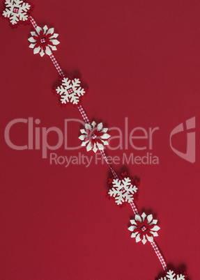 red felt decorative christmas garland