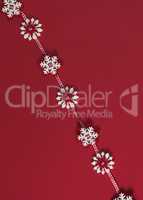 red felt decorative christmas garland